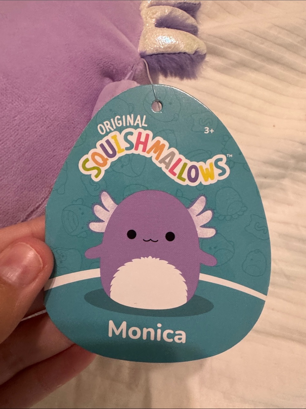 Monica Axolotl Squishmallow 8โ - Picture 2 of 3